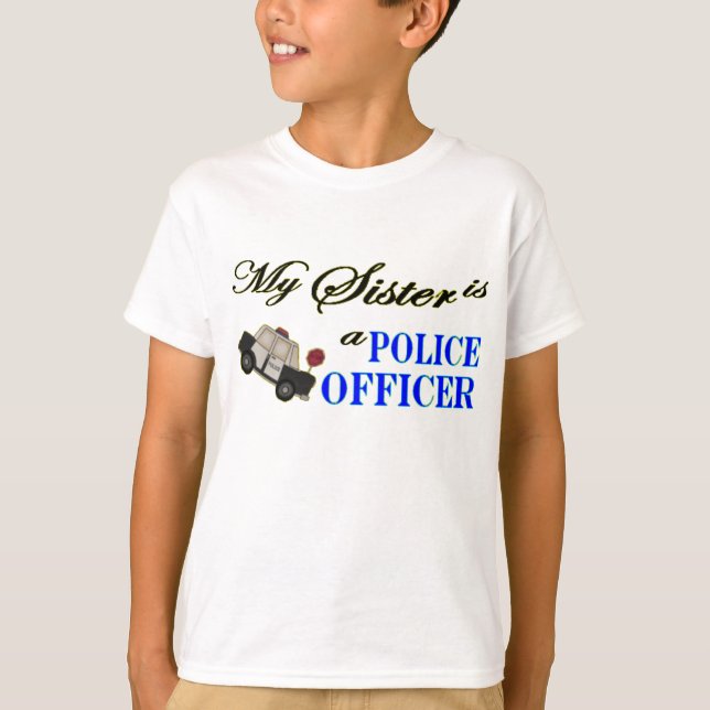 My sister is a police officer T-Shirt (Vorderseite)