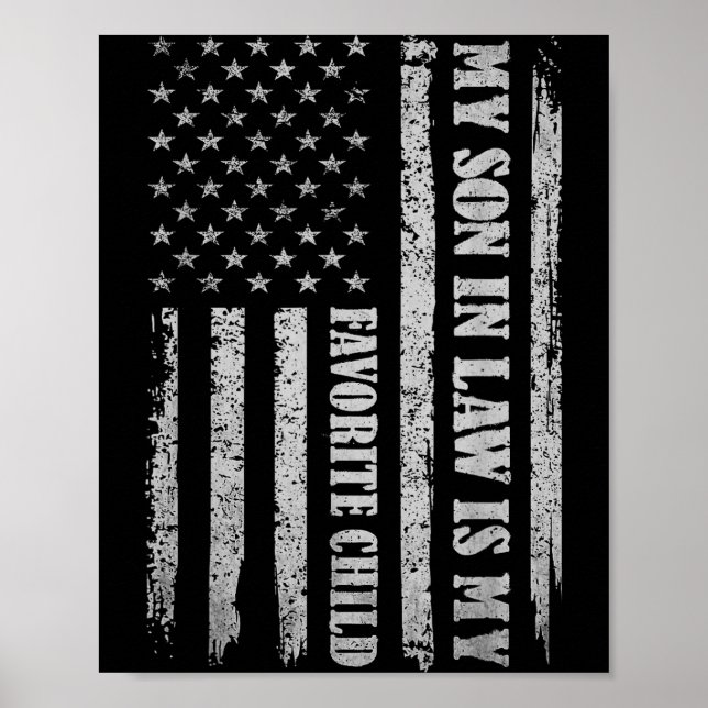My Son In Law Is My Favorite Child Fathers Day Usa Poster (Vorne)