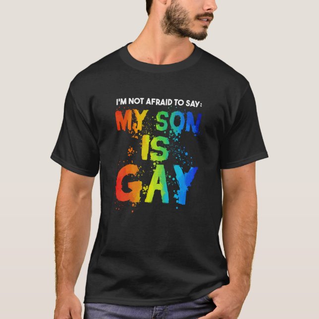 My Son Is Gay Pride Month LGBT LGBTQ Mom T-Shirt (Vorderseite)