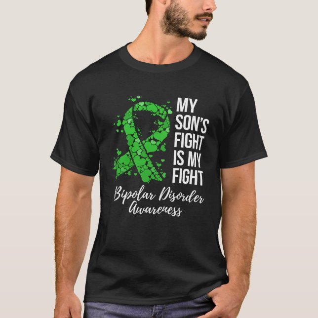 My Sonu2019s Fight Is My Fight Bipolar Disorder Aw T-Shirt (Vorderseite)