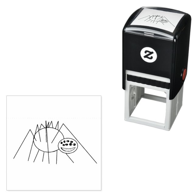 My Spider Line Cartoon Permastempel (Beispiel)