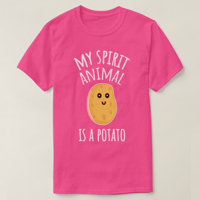 My Spirit Animal Is a Potato T-Shirt (Design vorne)