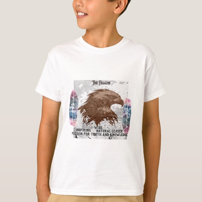 "My Spirit Animal" The Falcon Mar - Apr Desk Mat T-Shirt (Vorderseite)