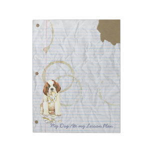 My St. Bernard Ate my Lessingplan Notizblock