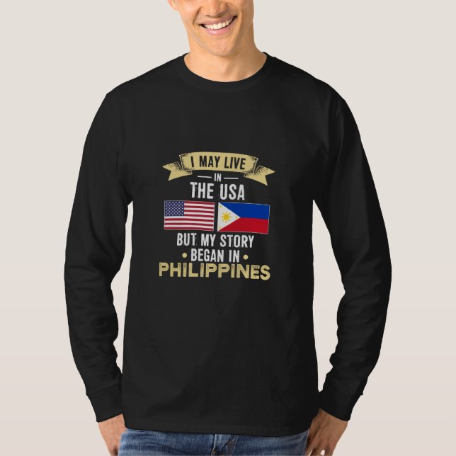 My story began in Philippines T-Shirt (Vorderseite)