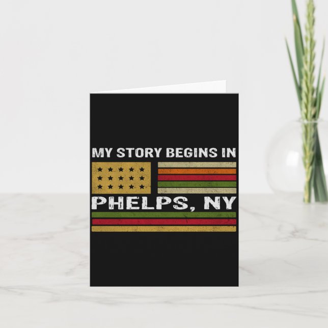My Story Is Begins In Phelps Ny _1  Karte (Vorderseite)