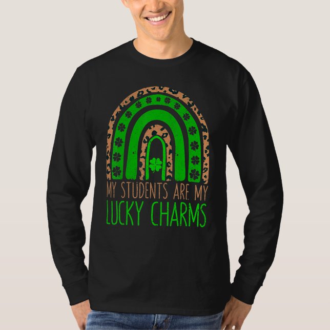 My Students Are My Lucky Charms Teacher St Patrick T-Shirt (Vorderseite)