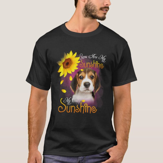 My Sunshine Beagle Dog With Sunflowers  for Men Wo T-Shirt (Vorderseite)