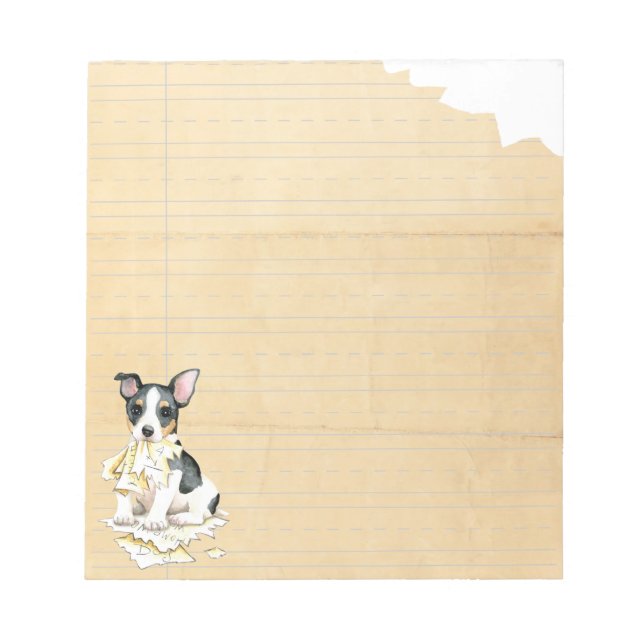 My Teddy Roosevelt Terrier Ate meine Hausaufgaben  Notizblock (Vorderseite)