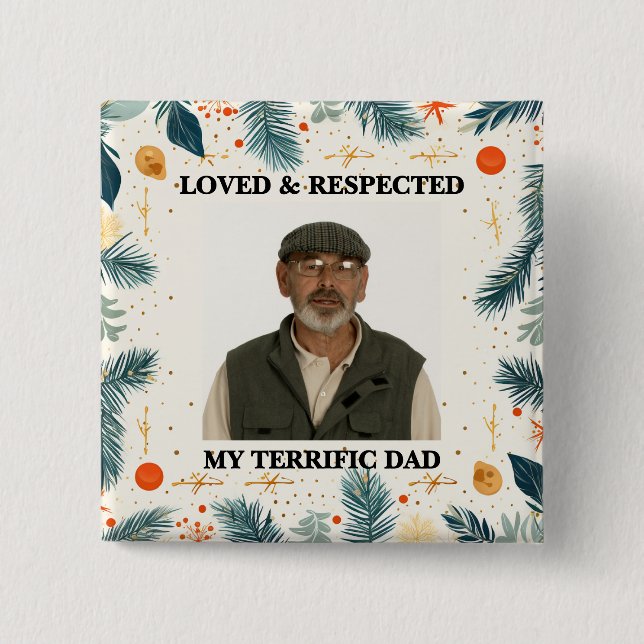 My Terrific Dad™ Button (Customize It!) (Vorderseite)