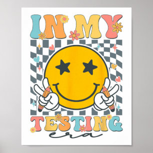 My Testera Funny Groovy Test Day Teacher Stude Poster