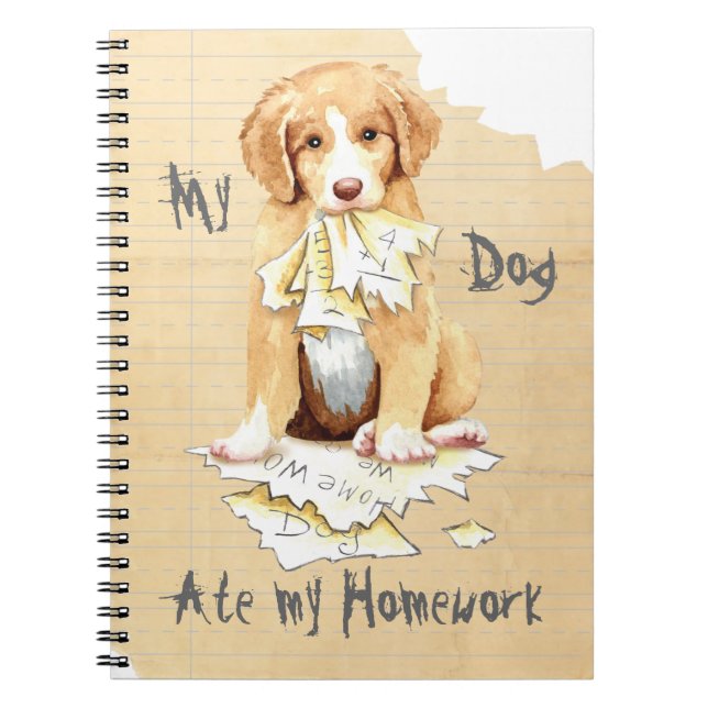 My Toller Ate My Hausaufgaben Notebook Notizblock (Vorderseite)