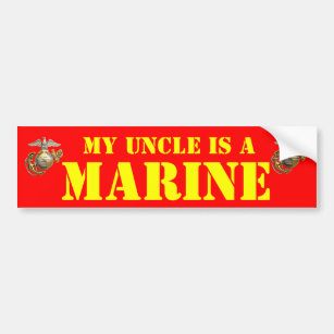 MY UNCLE IS AN MARINE AUTOAUFKLEBER