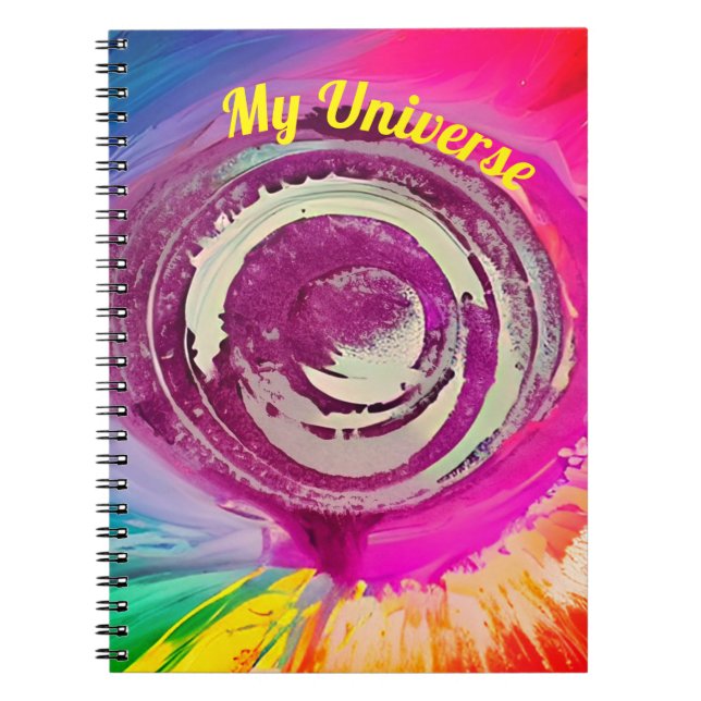 "My Universe" - Kunstgalaxie-Notebook Notizblock (Vorderseite)