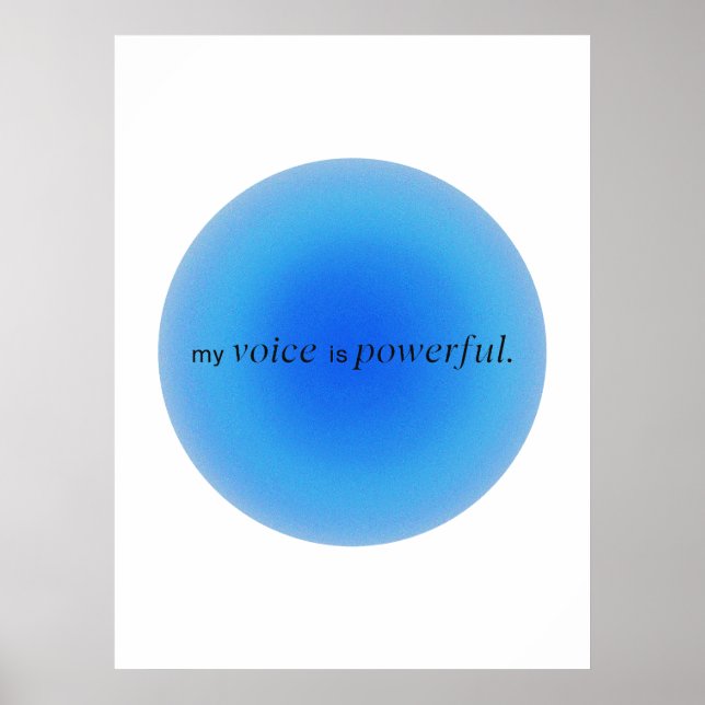 My voice is powerful poster