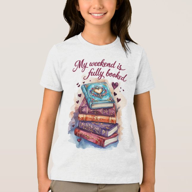 My weekend is fully booked Tri-Blend shirt (Vorderseite)