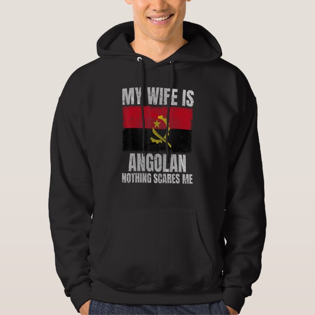 My Wife is Angolan Print for Husband Angola Angola Hoodie (Vorderseite)
