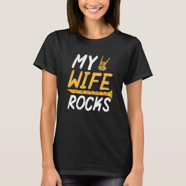 My Wife Rocks Fluting & Flute  1 T-Shirt (Vorderseite)