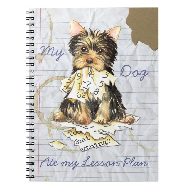 My Yorkie Ate my Lessingplan Notizblock (Vorderseite)