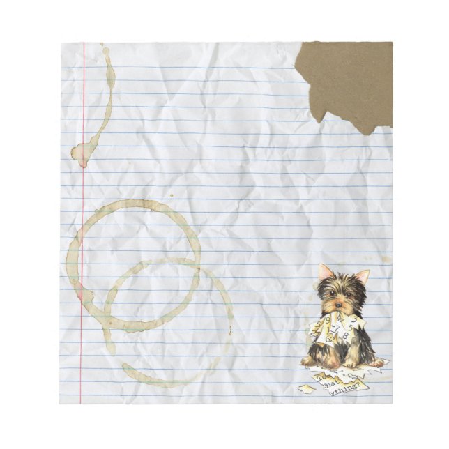 My Yorkie Ate my Lessingplan Notizblock (Vorderseite)