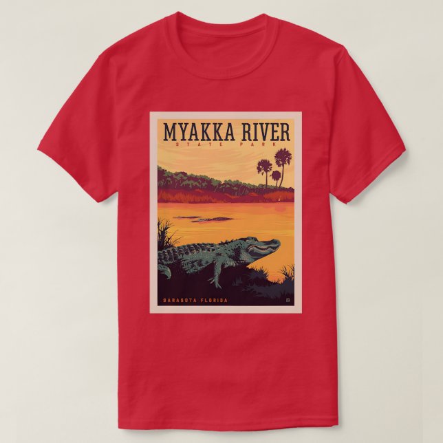 Myakka River Staat Park Florida TShirt (Design vorne)