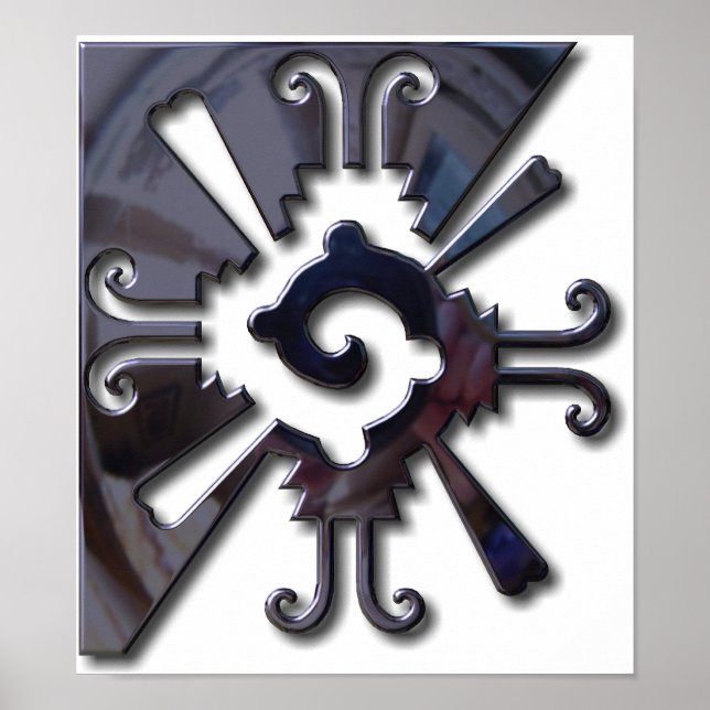 Myan Hunab Ku - Black Chrome Poster (Vorne)