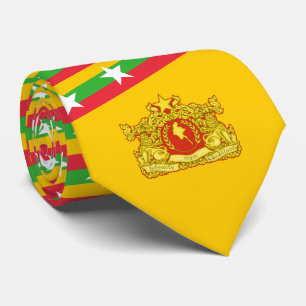 Myanma / Birmese Flag & Staat Siegel Krawatte