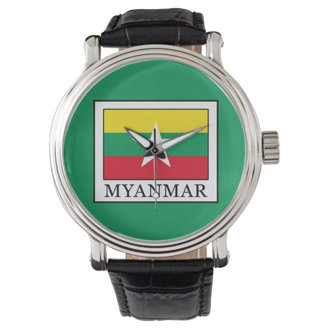 Myanmar Armbanduhr (Vorderseite)