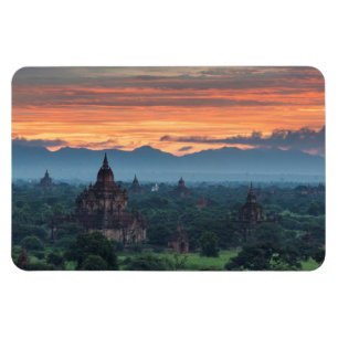 Myanmar, Bagan Sonnenaufgang Magnet