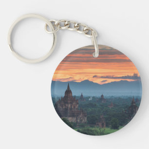 Myanmar, Bagan Sonnenaufgang Schlüsselanhänger
