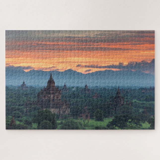 Myanmar, Bagan Sunrise Puzzle (Horizontal)