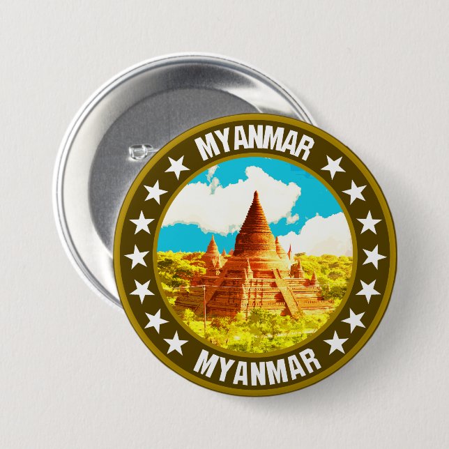 Myanmar Button (Vorne & Hinten)