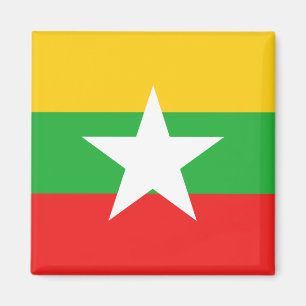 Myanmar Flag Magnet