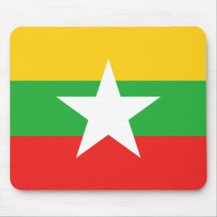 Myanmar Flag Mousepad