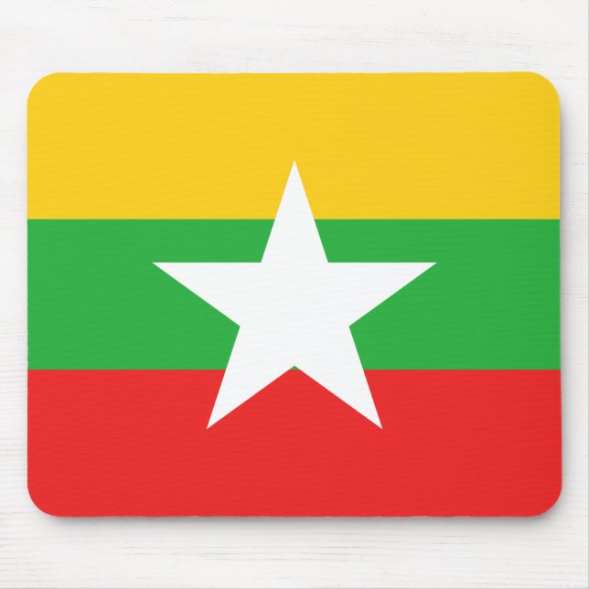 Myanmar Flag Mousepad (Vorne)