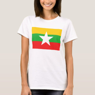 Myanmar Flag x Map T - Shirts