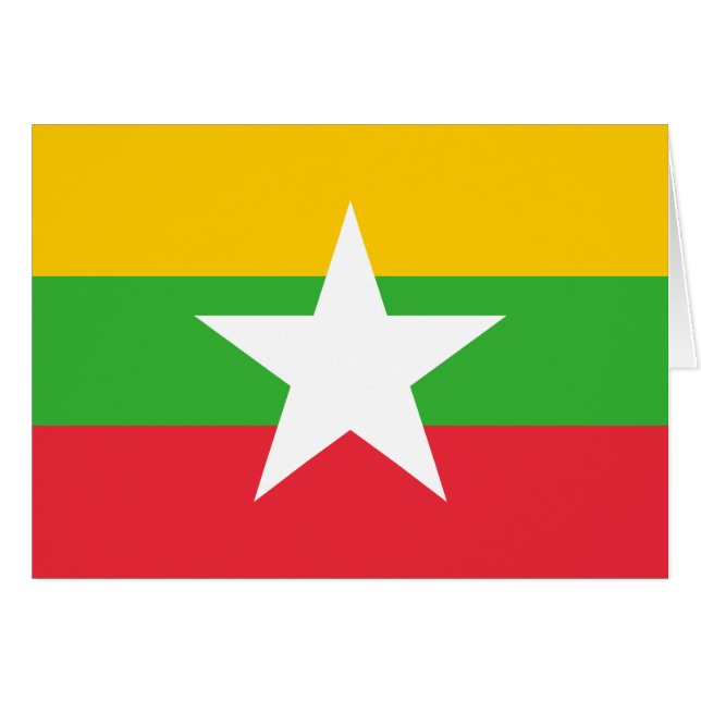 Myanmar-Flagge (Vorderseite (Horizontal))