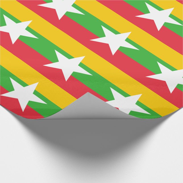 Myanmar-Flagge Geschenkpapier (Ecke)