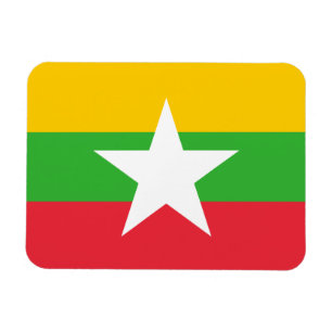 Myanmar-Flagge Magnet