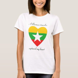 Myanmar-Flagge Sweetheart T-Shirt