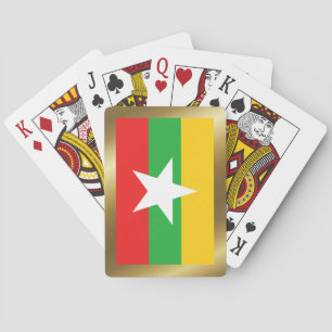 Myanmar-Flaggen Spielkarten
