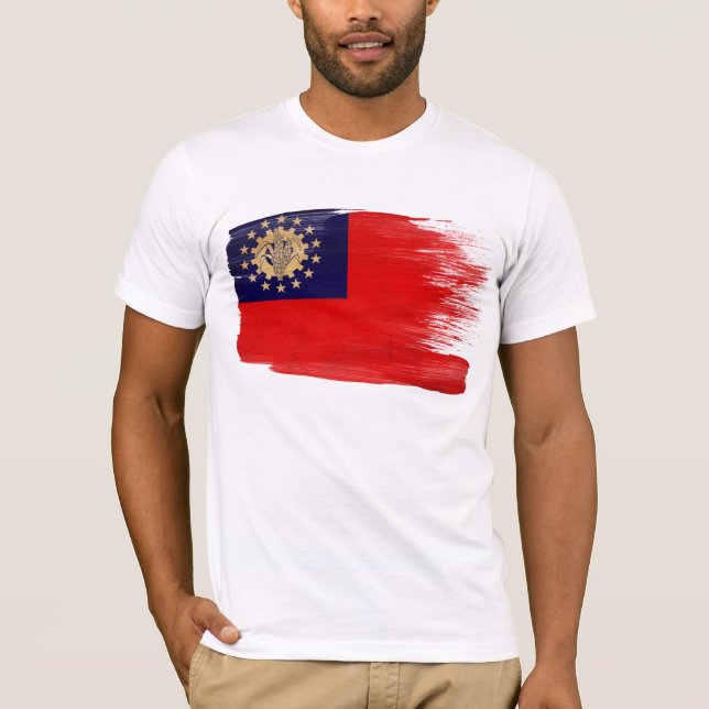Myanmar-Flaggen-T - Shirt (Vorderseite)