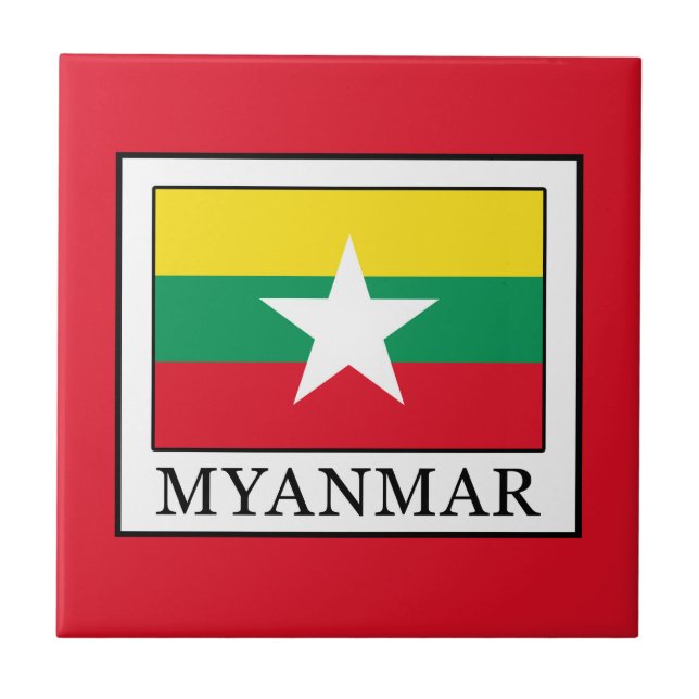 Myanmar Fliese (Vorderseite)