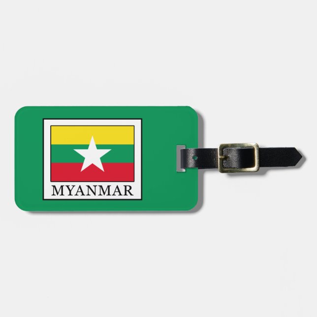 Myanmar Gepäckanhänger (Vorderseite horizontal)