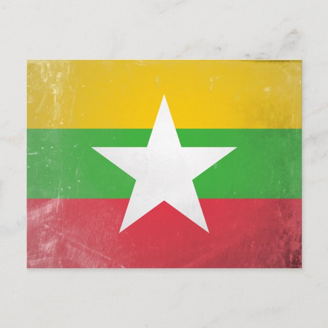 Myanmar Postkarte (Vorderseite)