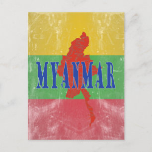 Myanmar Postkarte