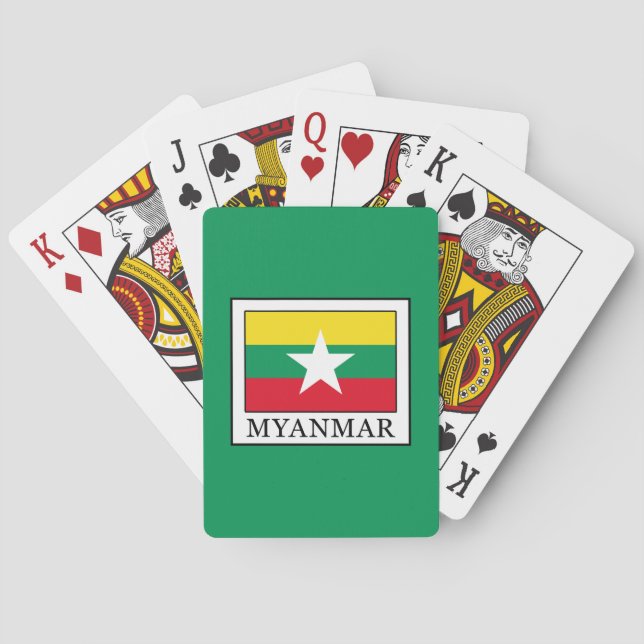 Myanmar Spielkarten (Rückseite)