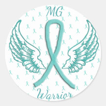 Myasthenia Gravis Angel Wings Warrior Sticker