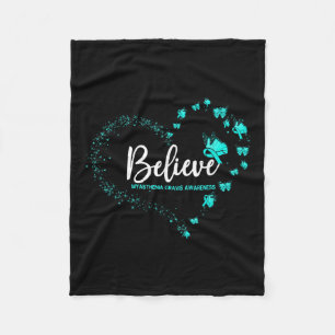 Myasthenia Gravis Awareness Butterfly Glauben Fleecedecke
