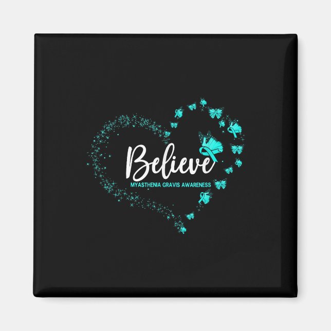 Myasthenia Gravis Awareness Butterfly Glauben Magnet (Vorne)